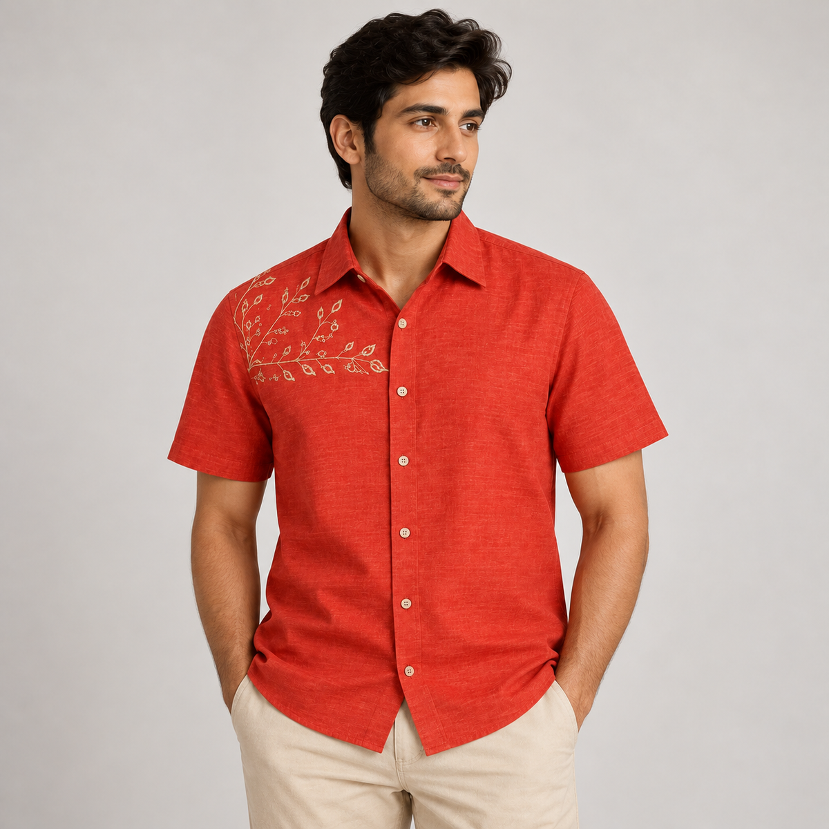 Ravi Vriksha Half Sleeve Shirt