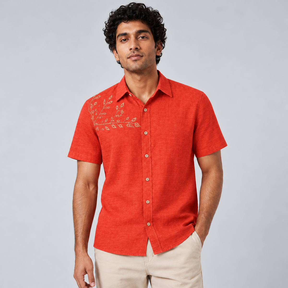 Ravi Vriksha Half Sleeve Shirt