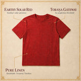 Ravi Torana Earthy Solar Red, toraṇa gateway and pure linen product story