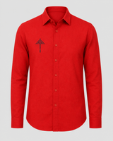 Mangala Dhvaja, Red Long-sleeve button-down shirt; Design 20