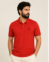 Mangala Chinha, Red Polo shirt; Design 21